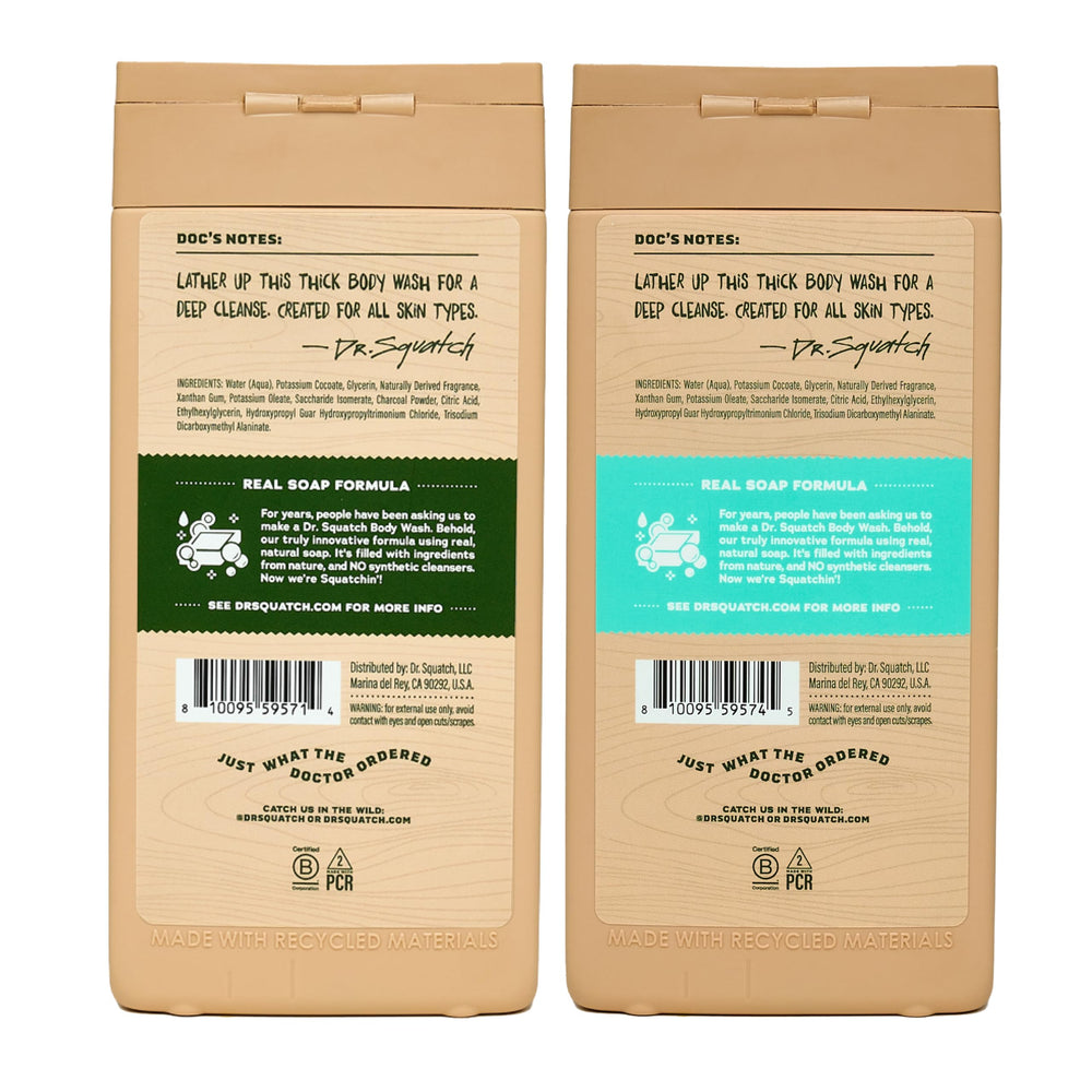 Morning shower ritual with Dr. Squatch Pine Tar Castaway for refreshed skin