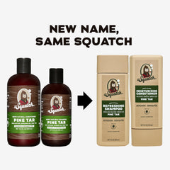 Dr. Squatch Pine Tar conditioner bottle for smoother hair