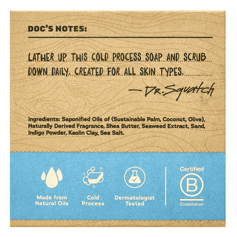 Dr. Squatch proceso frío, jabón natural con aceites nutritivos para la piel.