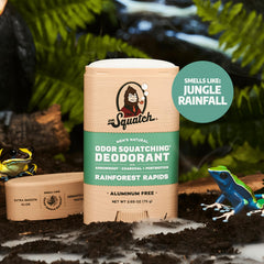 Dr. Squatch Rainforest Rapids deodorant stick for active days.