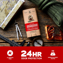 Dr. Squatch Sandalwood Summit 2-pack box showing aluminum-free protection