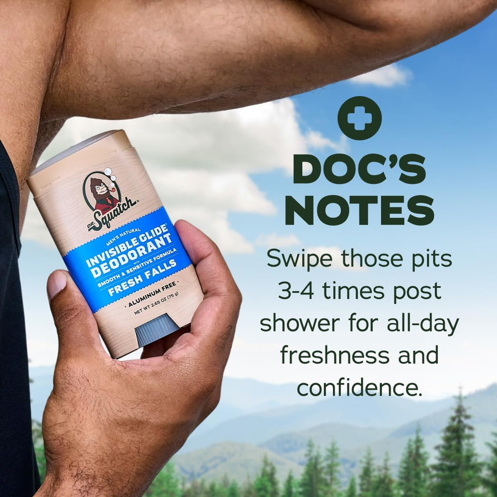 Dr. Squatch for sensitive skin, dermatologist-tested formula.