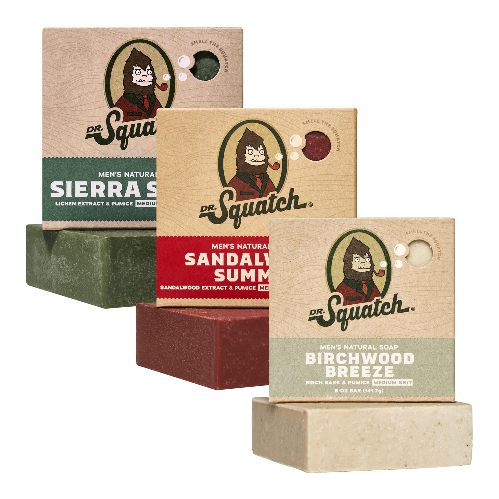 Dr. Squatch Sierra Storm bar soap with outdoors-inspired scent for a refreshing cleanse.