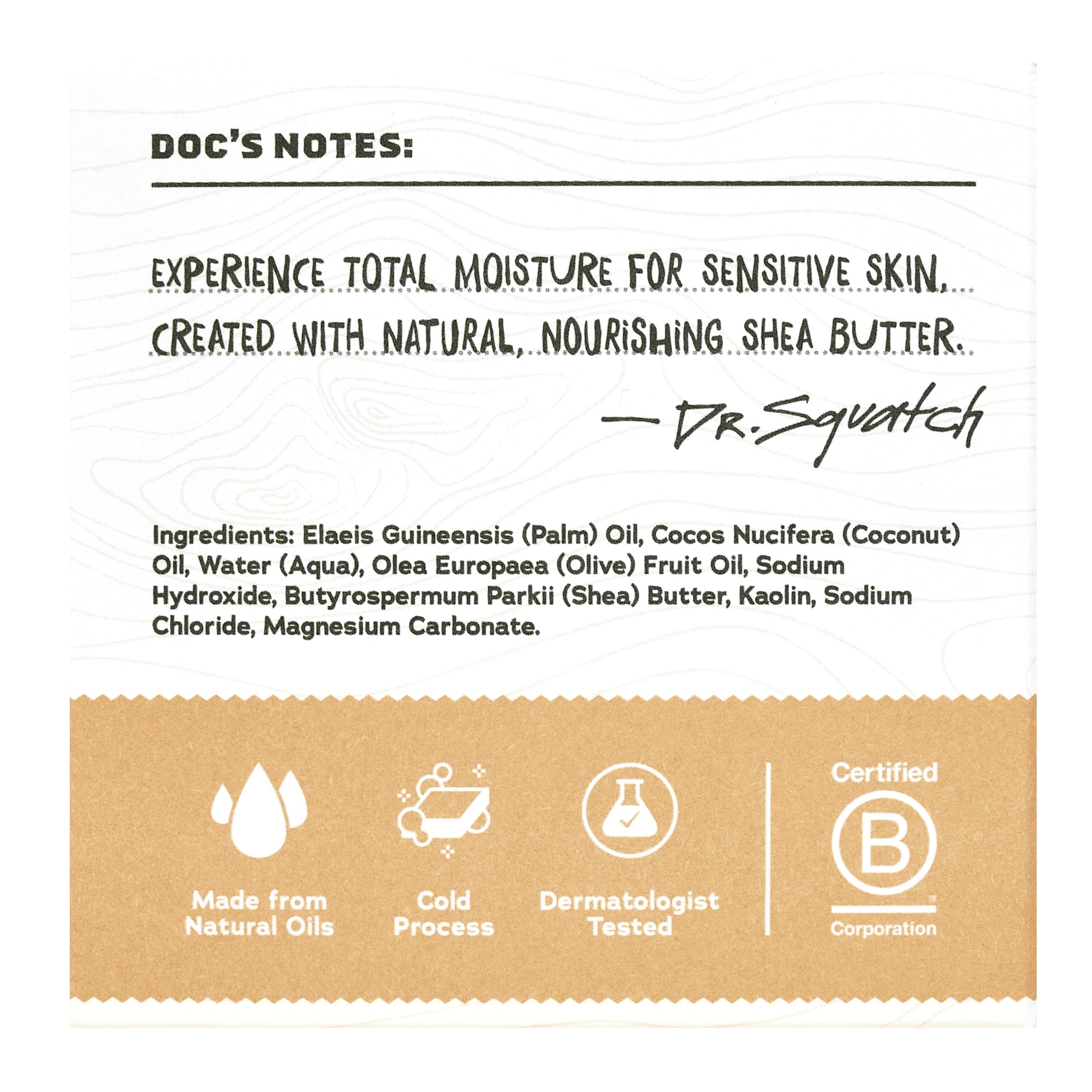 Envase duradero de Dr. Squatch Total Moisture para uso diario