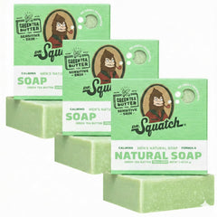 Dr. Squatch Total Moisture bar for face and body demonstrates gentle cleansing