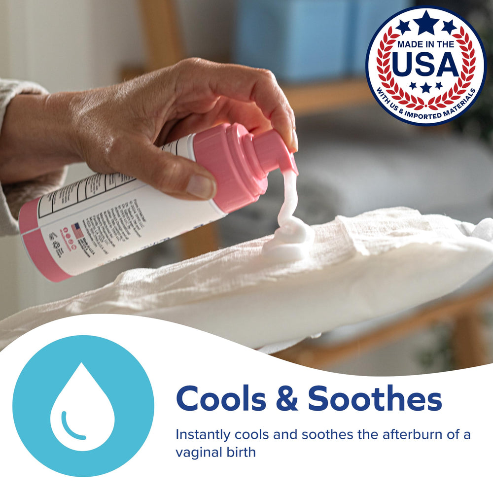Close-up of the product label highlighting Witch Hazel and Citroganix for soothing comfort.