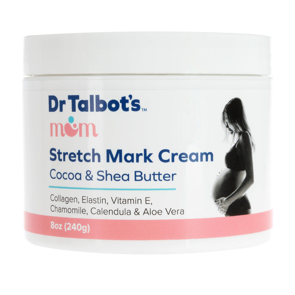 Envase de 8 oz de Dr. Talbot's Mom Stretch Mark Cream para hidratación diaria