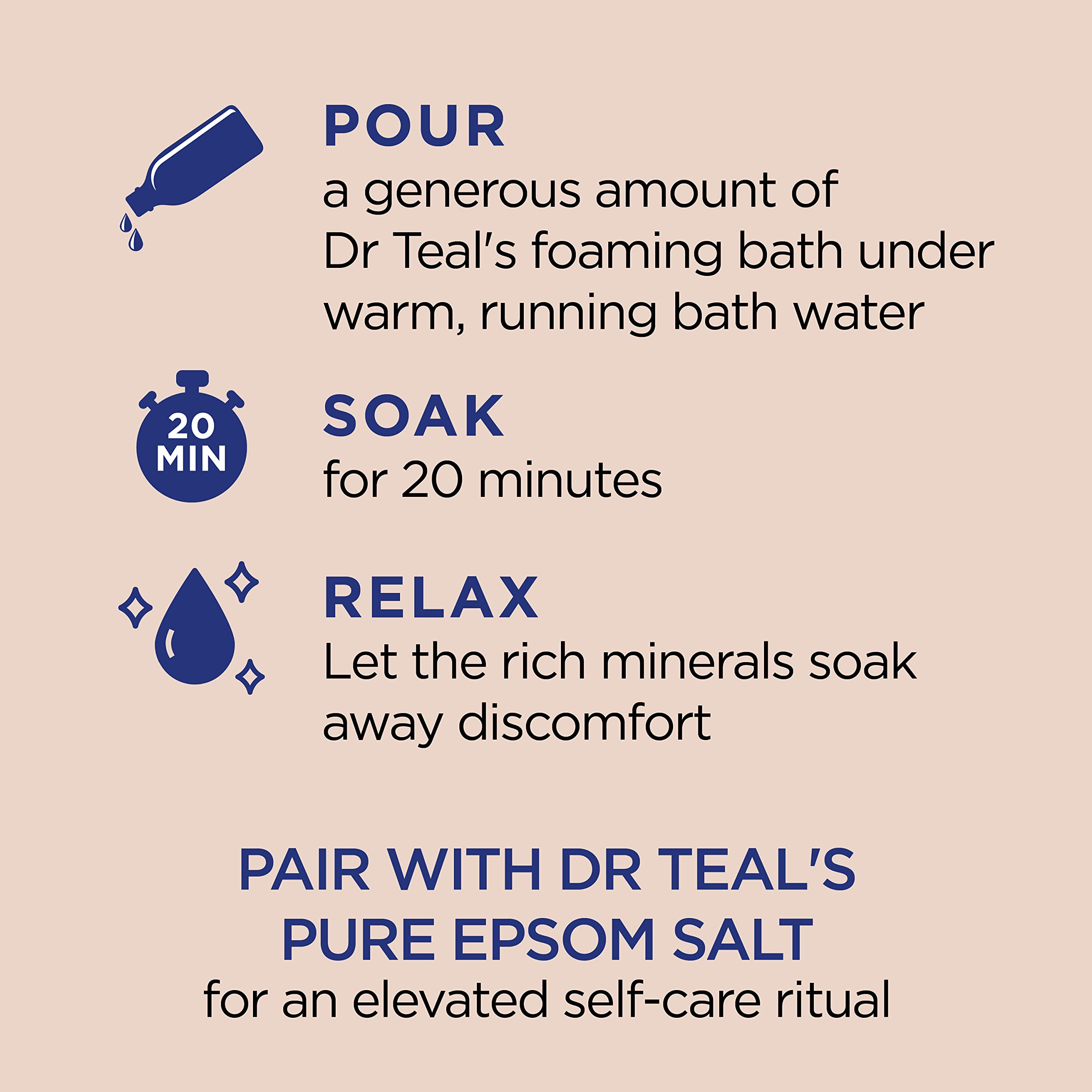 Dr Teal's aceite de almendra para piel nutrida tras el baño