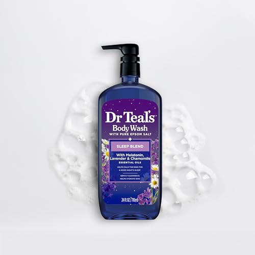 Ambiente relajante con velas y Dr Teal's en el baño.