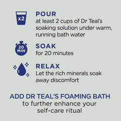 Dr Teal's aroma de tomillo y bergamota relaja los sentidos.