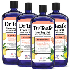 Dr Teal's baño espumoso con sal epsom puro para relajación diaria