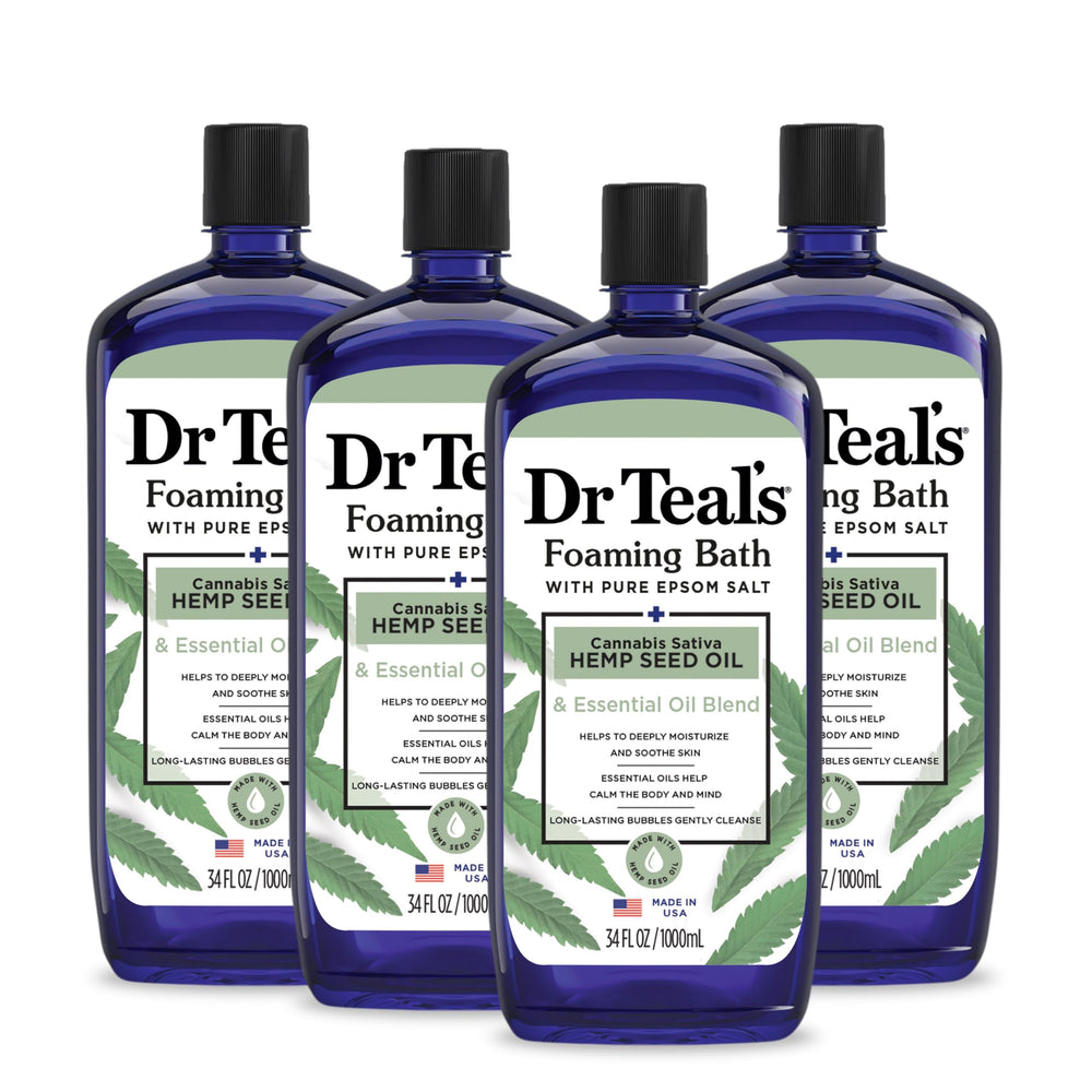 Dr Teal's Bano Espumoso con sales de epsom para relajar músculos.