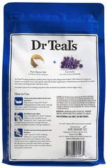 Dr Teal's bolsa con cierre Velcro, facilita guardar y reutilizar la sal.