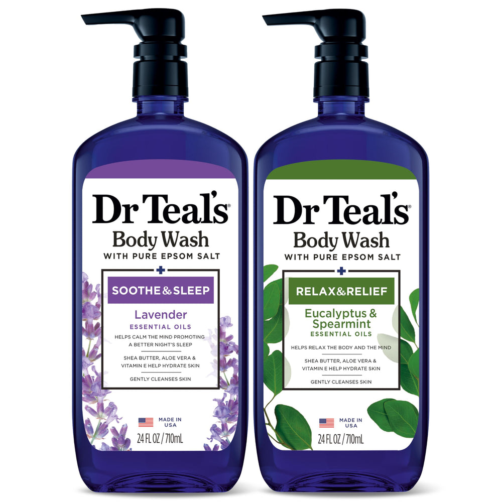 Dr Teal's botella lavanda: aroma relajante para la piel.