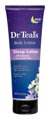 Dr Teal's botellas dúo de melatonina para relajación nocturna.