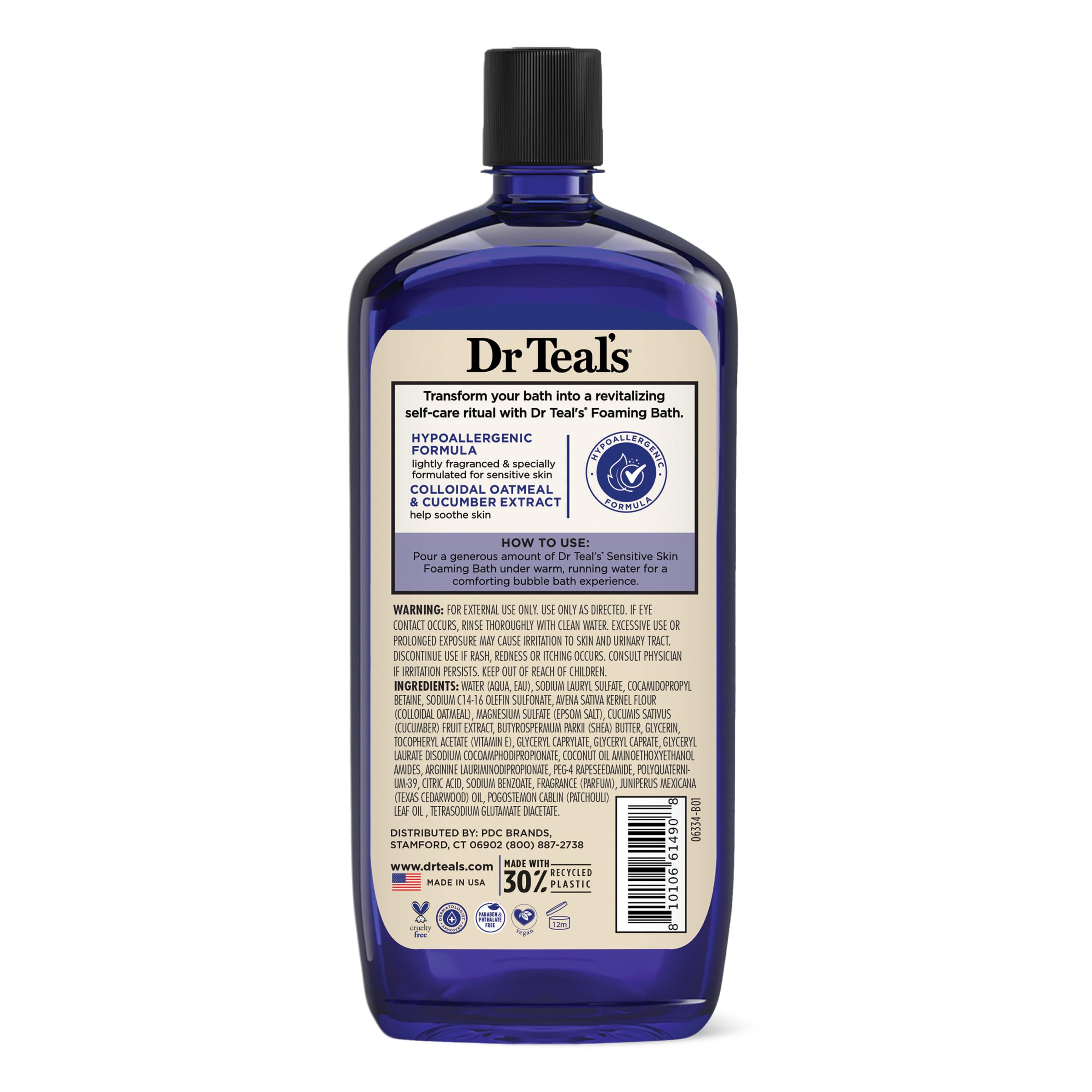 Dr Teal's conjunto de 4 envases para uso prolongado.
