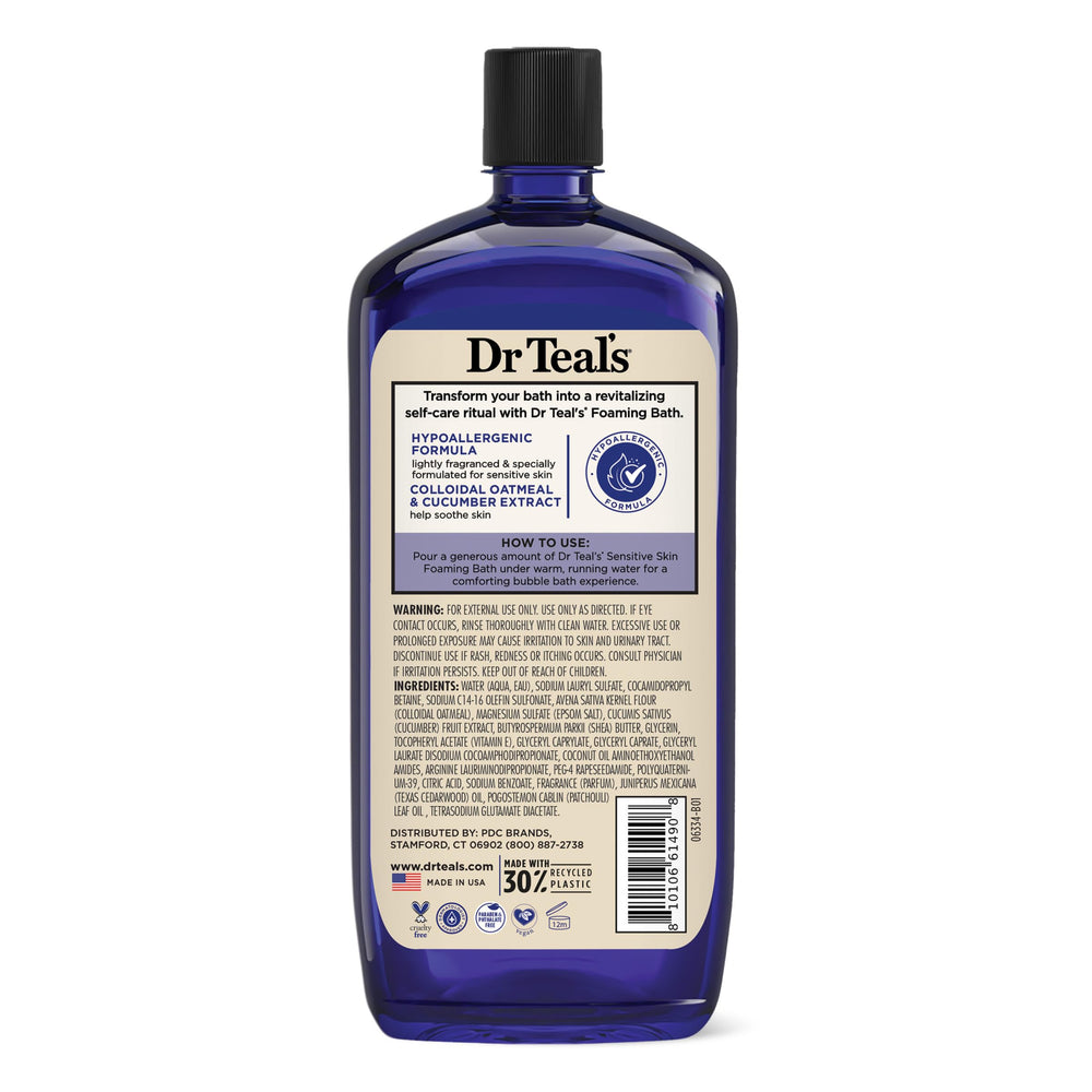 Dr Teal's conjunto de 4 envases para uso prolongado.