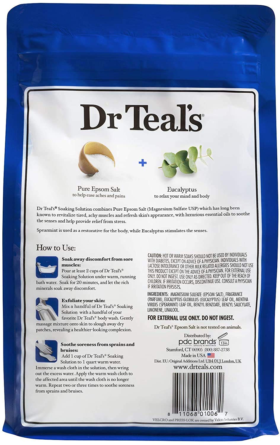 Conjunto Dr Teal's de dos sabores, bienestar diario para el baño.