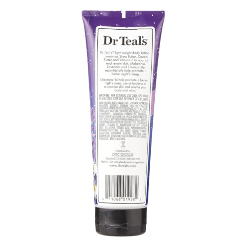 Dr Teal's crema corporal textura ligera para piel suave.