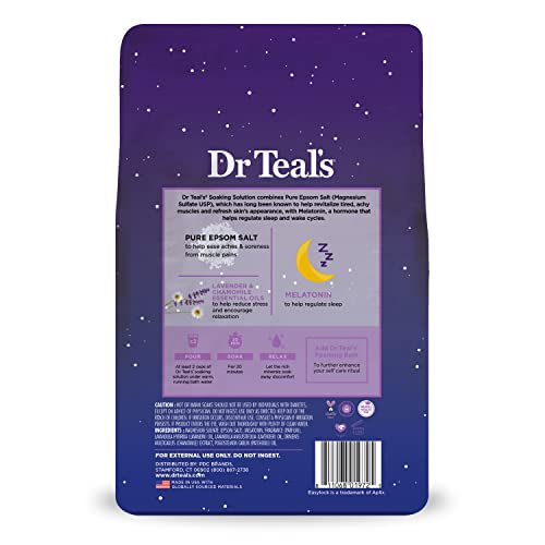 Cristales de magnesio de Dr Teal's resaltando en la mezcla