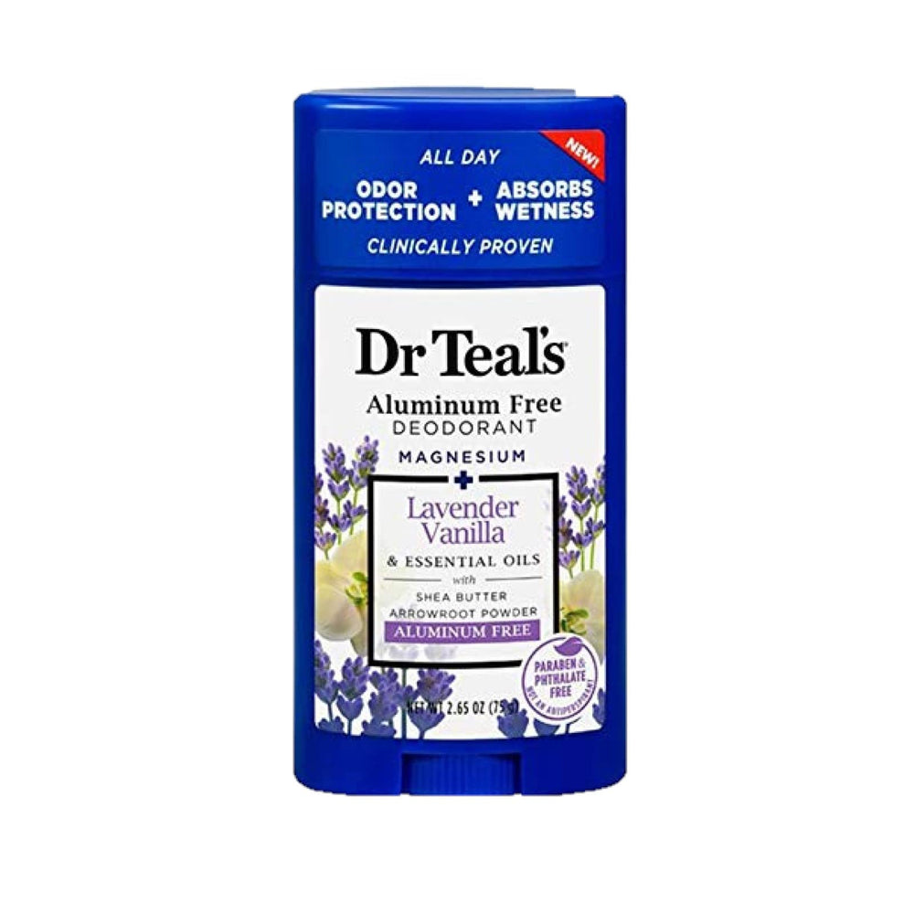 Dr Teals Desodorante aceites esenciales, coco y jojoba cuidan la piel durante todo el día.