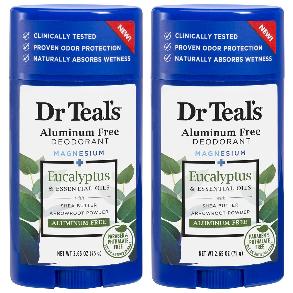 Dr Teal's Desodorante Eucalipto en set regalo, ideal para cuidado diario.