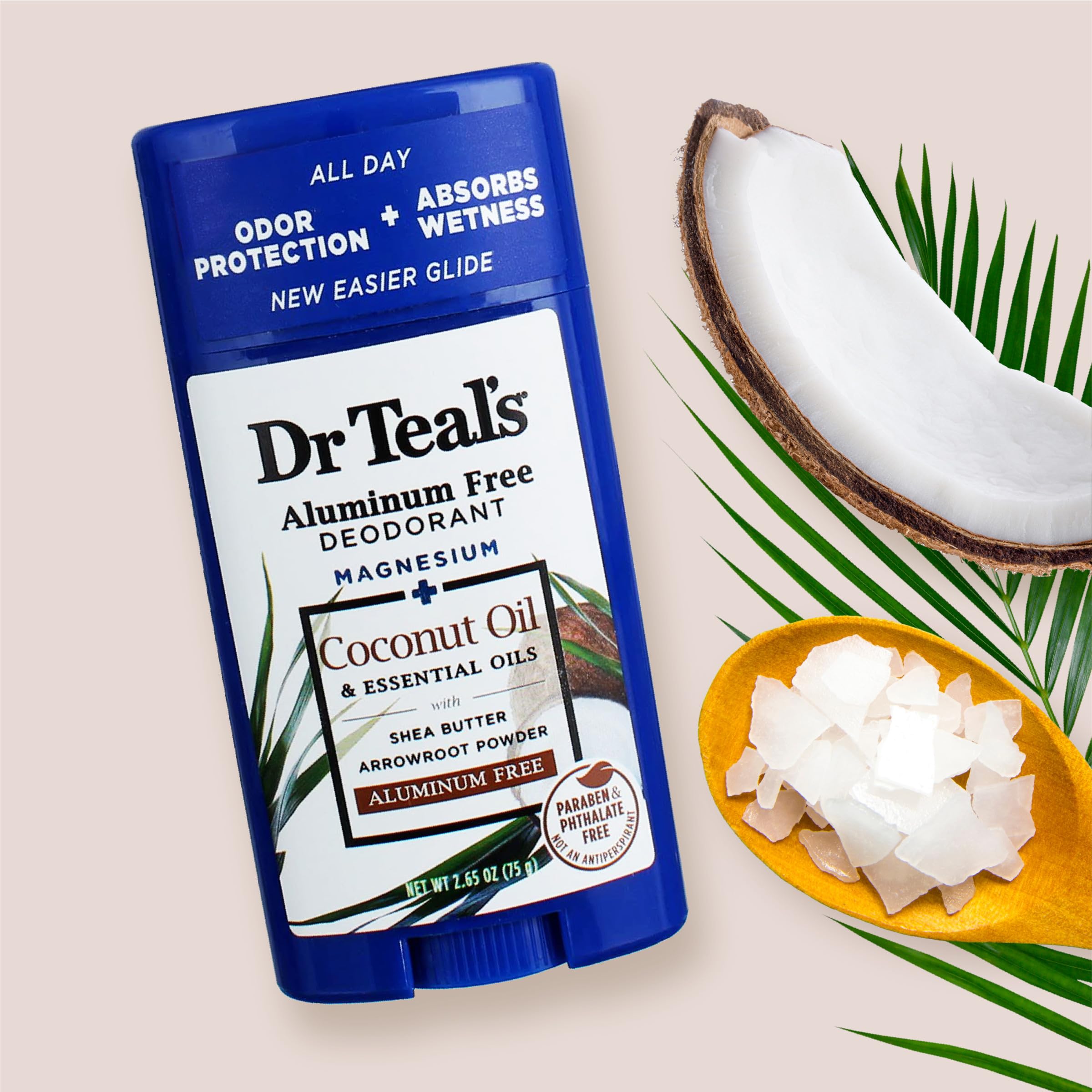 Dr Teal's desodorante textura suave para piel cómoda