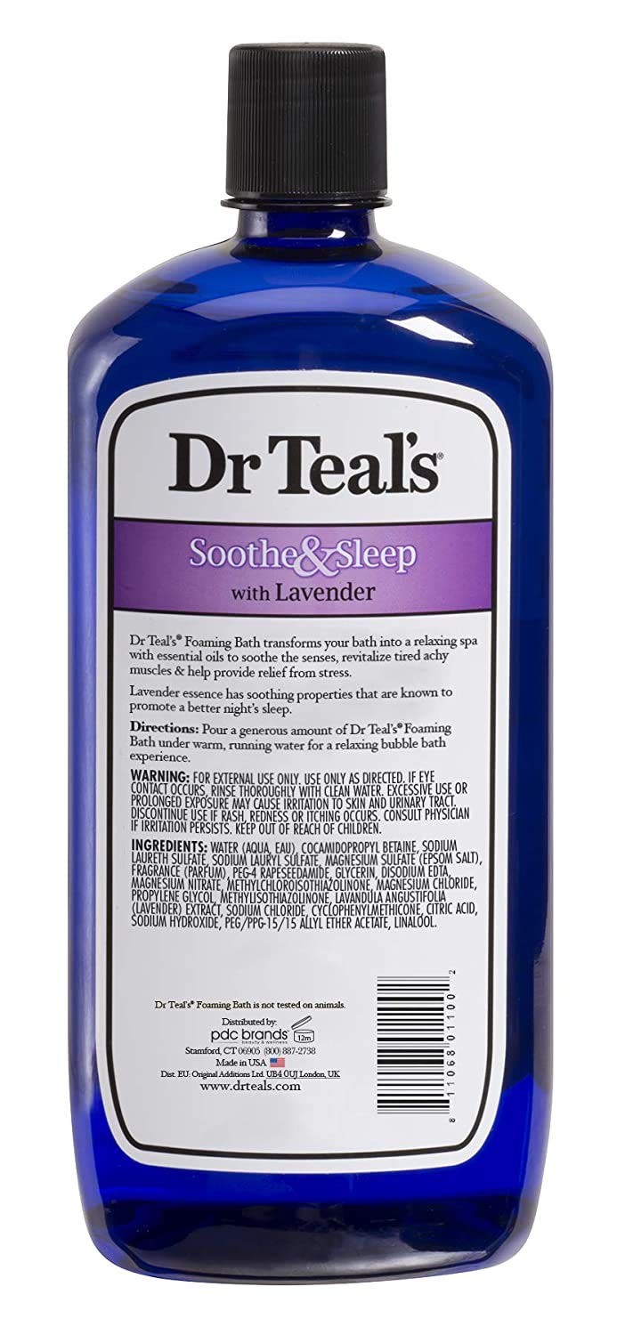 Dr Teal’s Dos Botellas Variedad: relajación con sales de Epsom para músculos.