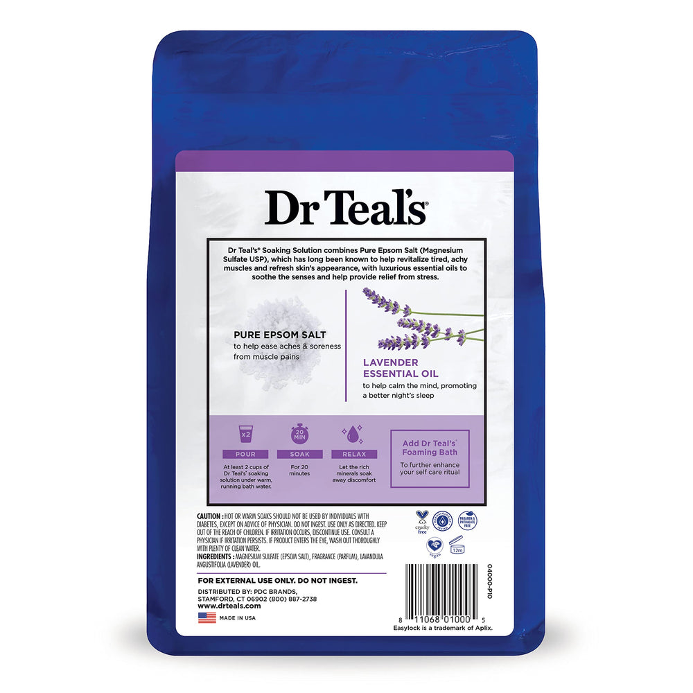 Presentación de dos botes de 3 lb de Dr Teal's