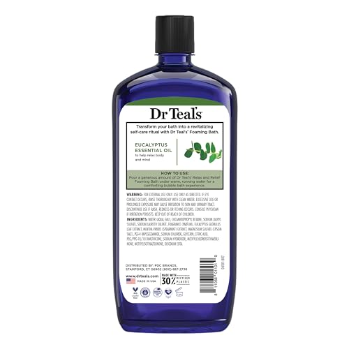 Dr Teal's Etiqueta libre de parabenos y crueldad.