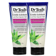 Dr Teals exfoliante de pies con aceite de coco para una piel suave y saludable