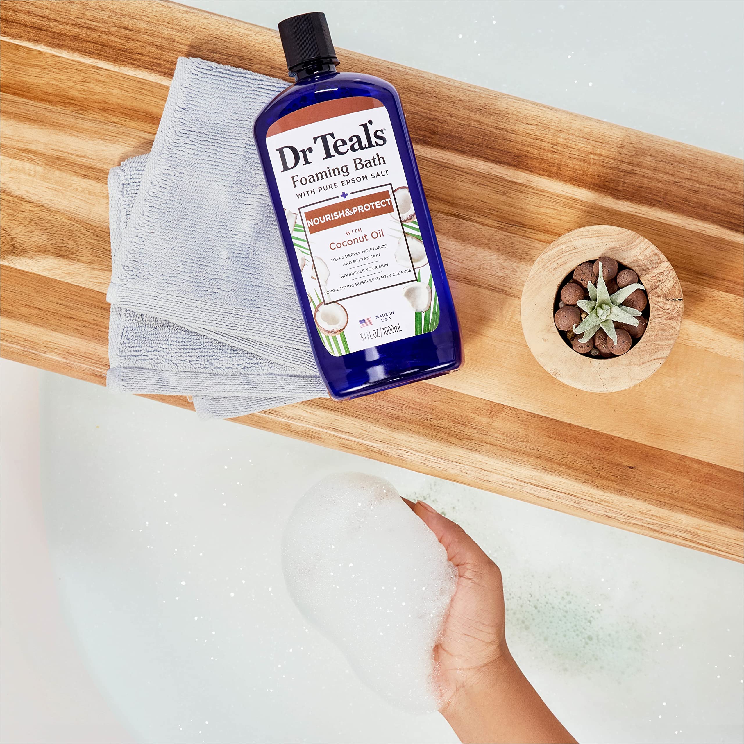 Dr Teal's hidratación suave de la piel durante el baño