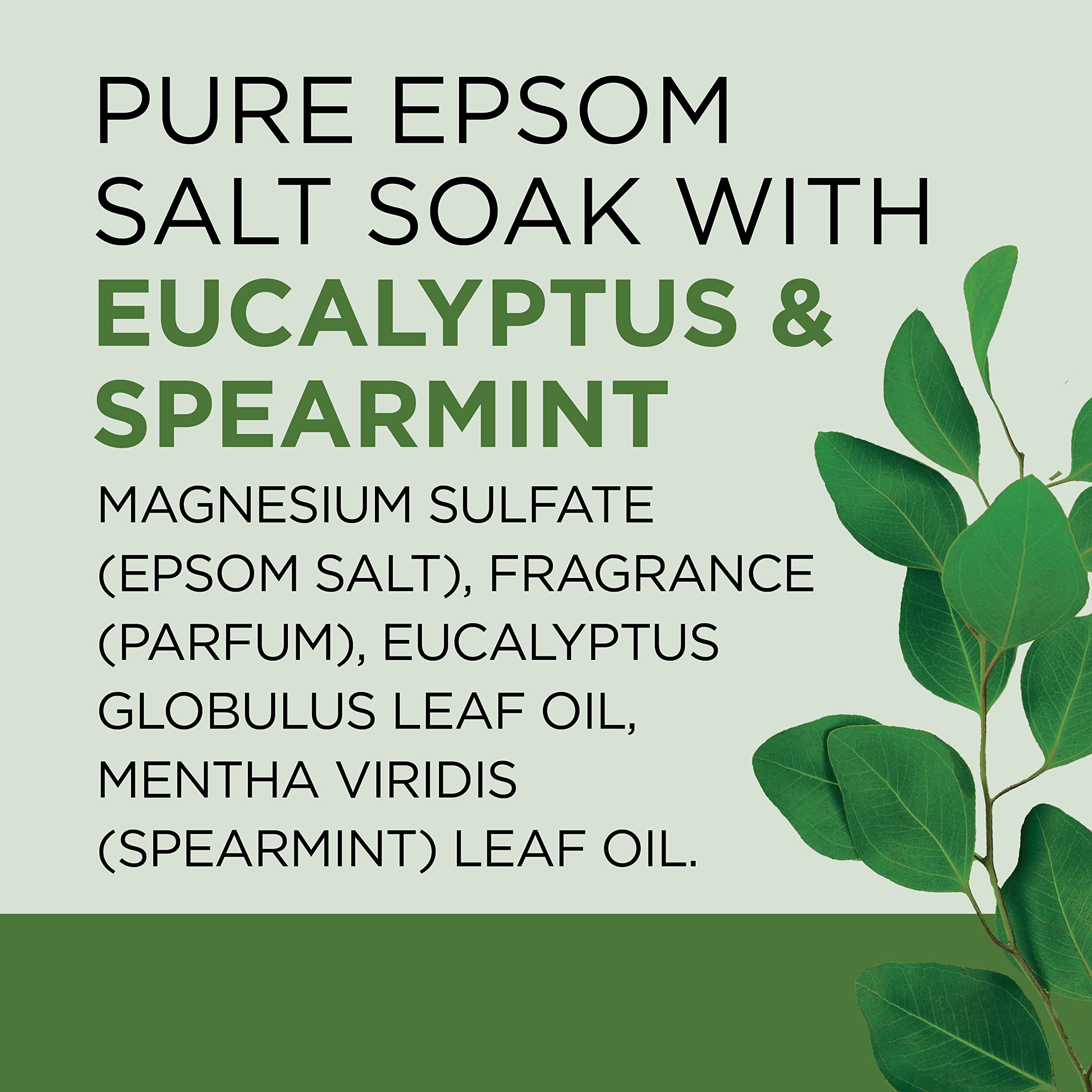 Ingredientes naturales: eucalipto y menta para aroma calmante.