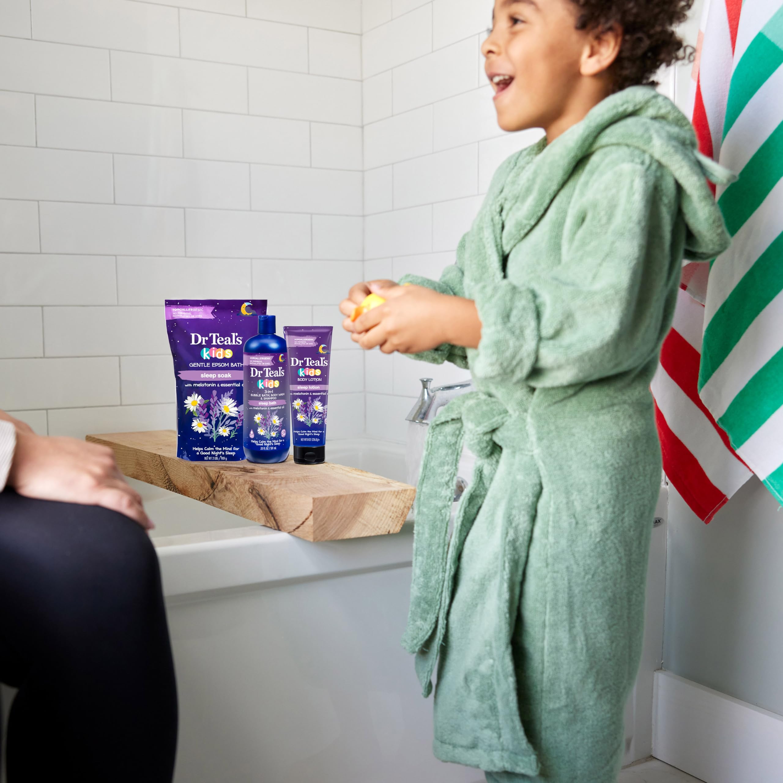 Aroma relajante de Dr Teal's Kids durante el baño