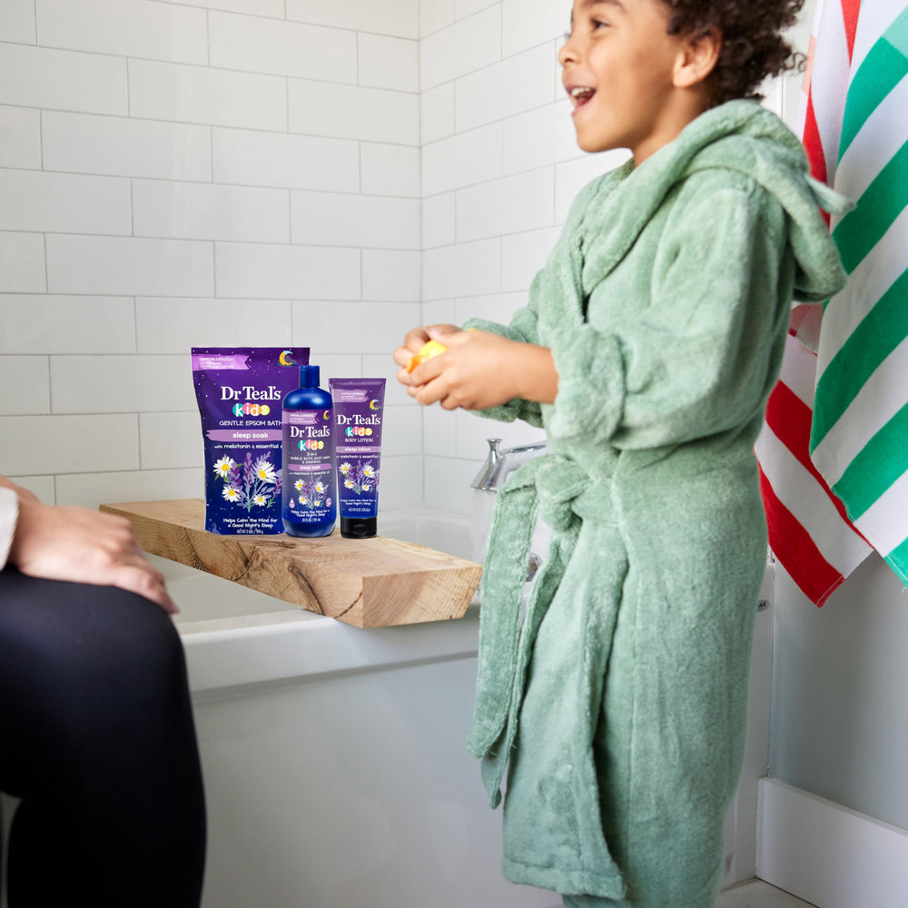 Aroma relajante de Dr Teal's Kids durante el baño