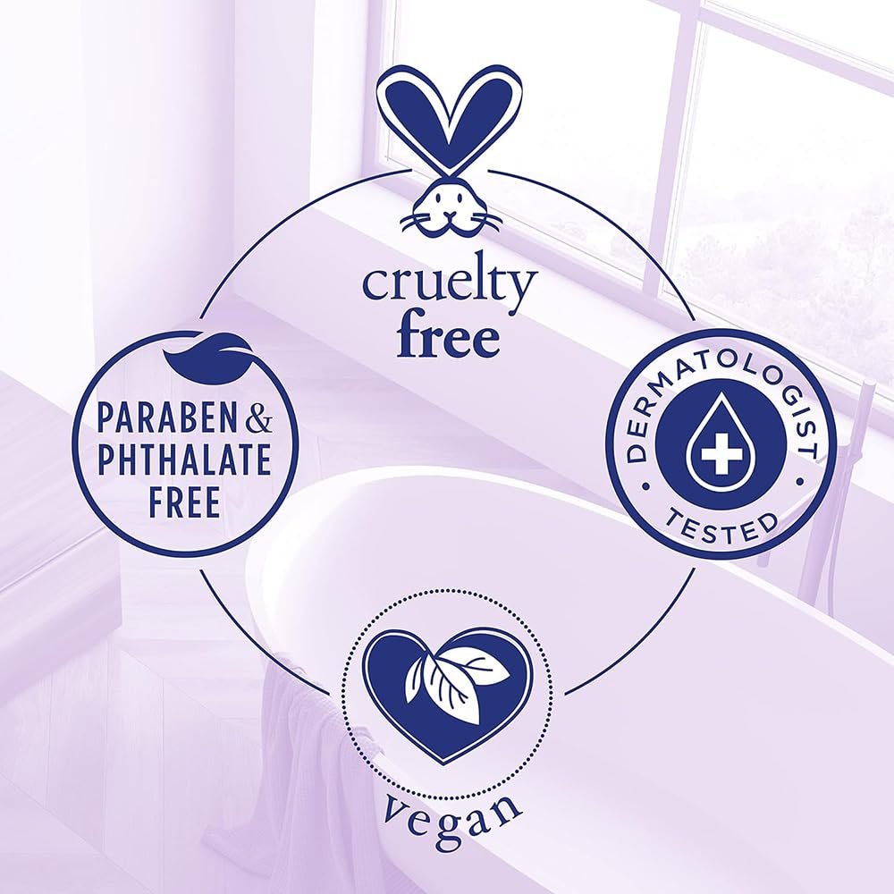 Dr Teal's Lavender Epsom Salt label detail highlighting lavender scent