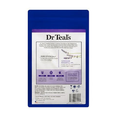 Dr Teal's Lavender Epsom Salt being poured for a calming soak