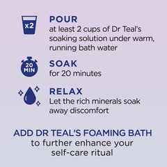 Dr Teal's melatonina para una experiencia de sueño suave