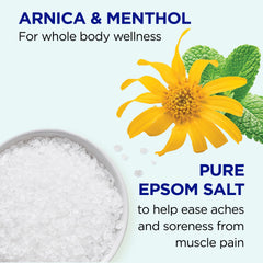 Dr Teal's Menthol essential oil drops emphasize cooling sensation during soak