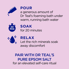 Dr Teal's mezcla de aceites esenciales relajantes para el baño.