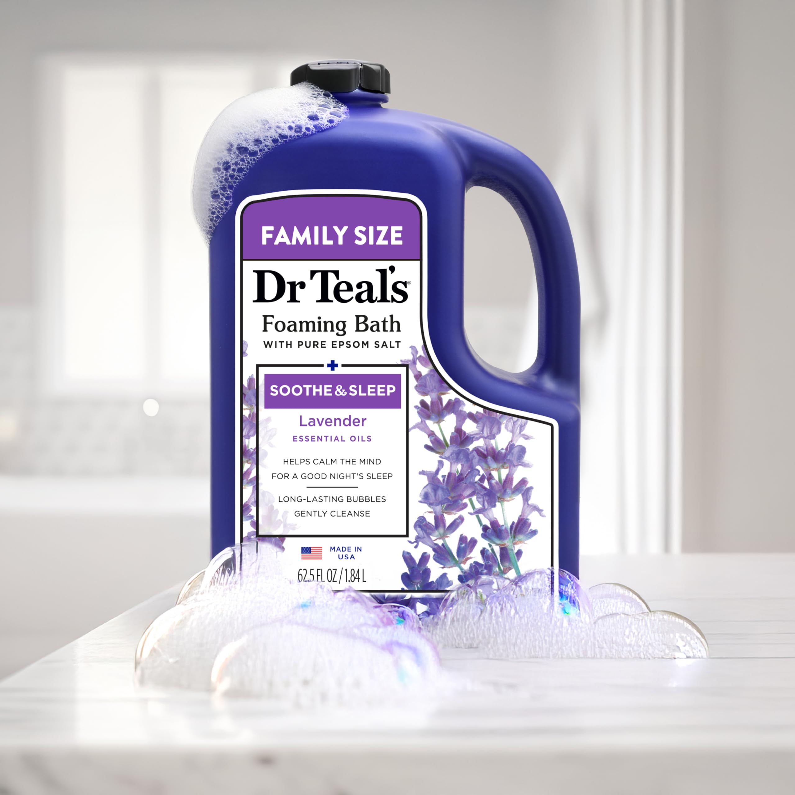 Dr Teal's mezcla de aceites esenciales con aroma relajante.