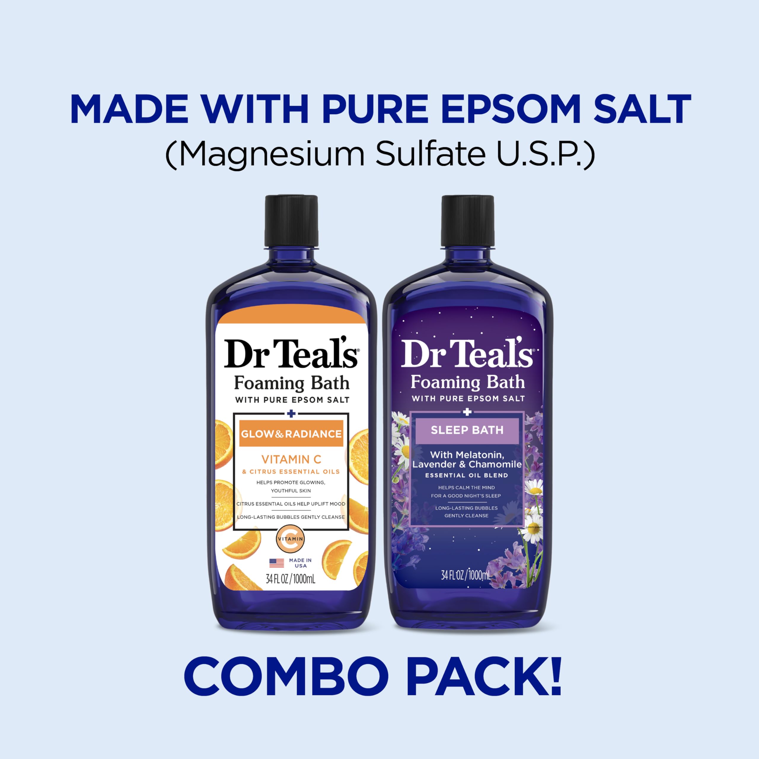 Dr Teal's mezcla para dormir con lavanda para calma nocturna