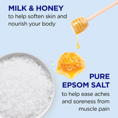 Dr Teal's milk-protein blend with aloe and vitamin E nurtures smoother skin