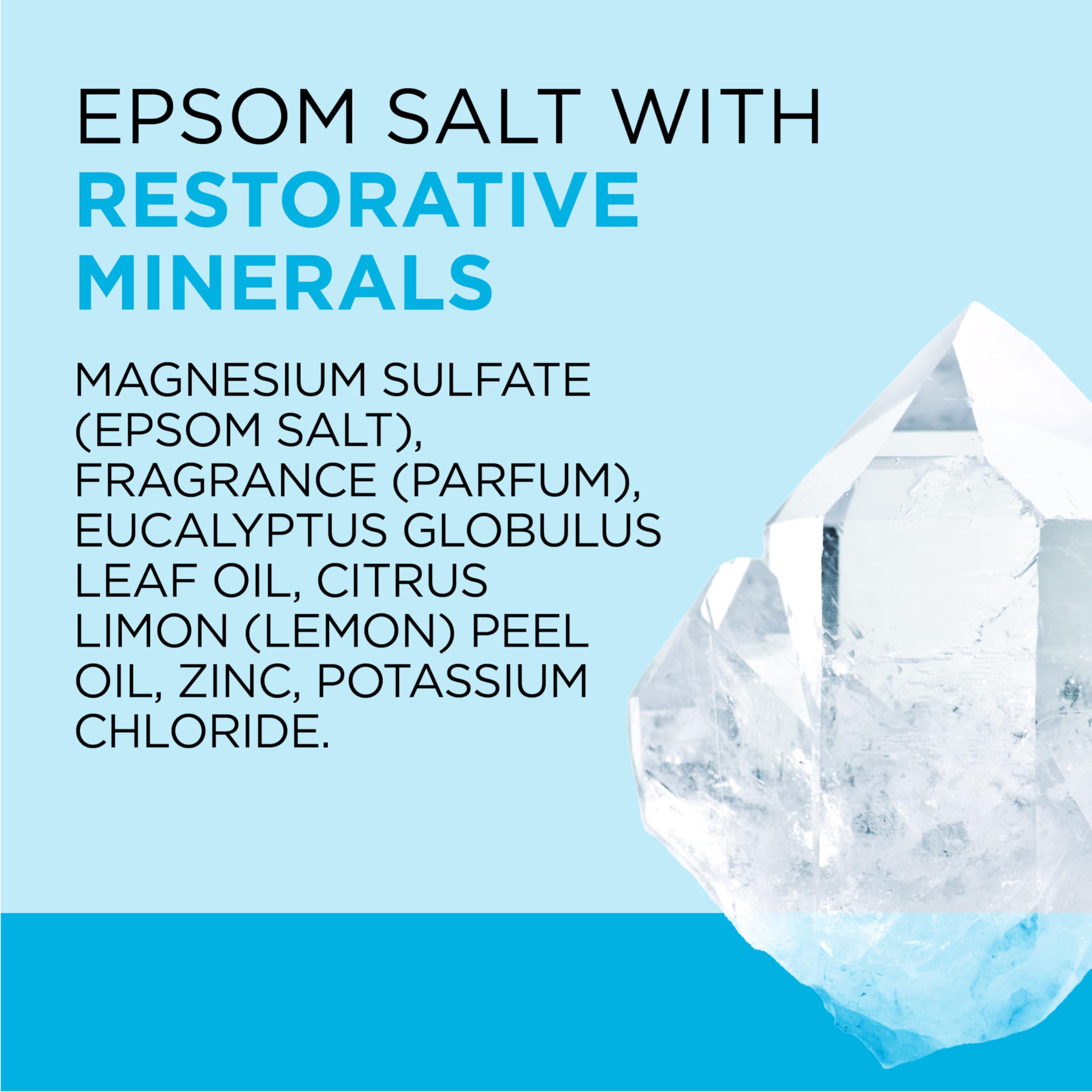 Dr Teal's mineral ritual image suggests soothing mind-body benefits of bath therapy.