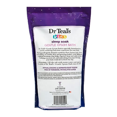 Dr Teal's Kids Sal Epsom, cierre Velcro facilita almacenamiento y uso