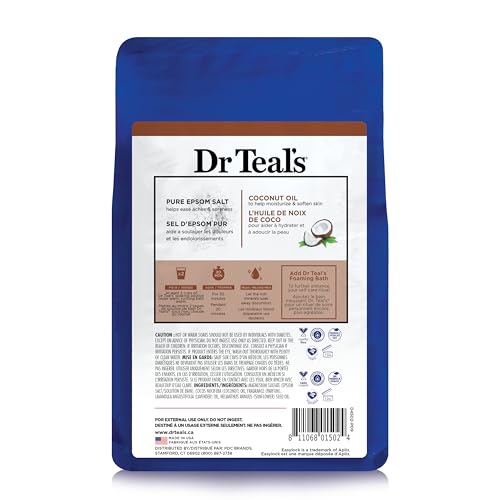 Dr Teal's bottle with pour spout ready for an easy bath.