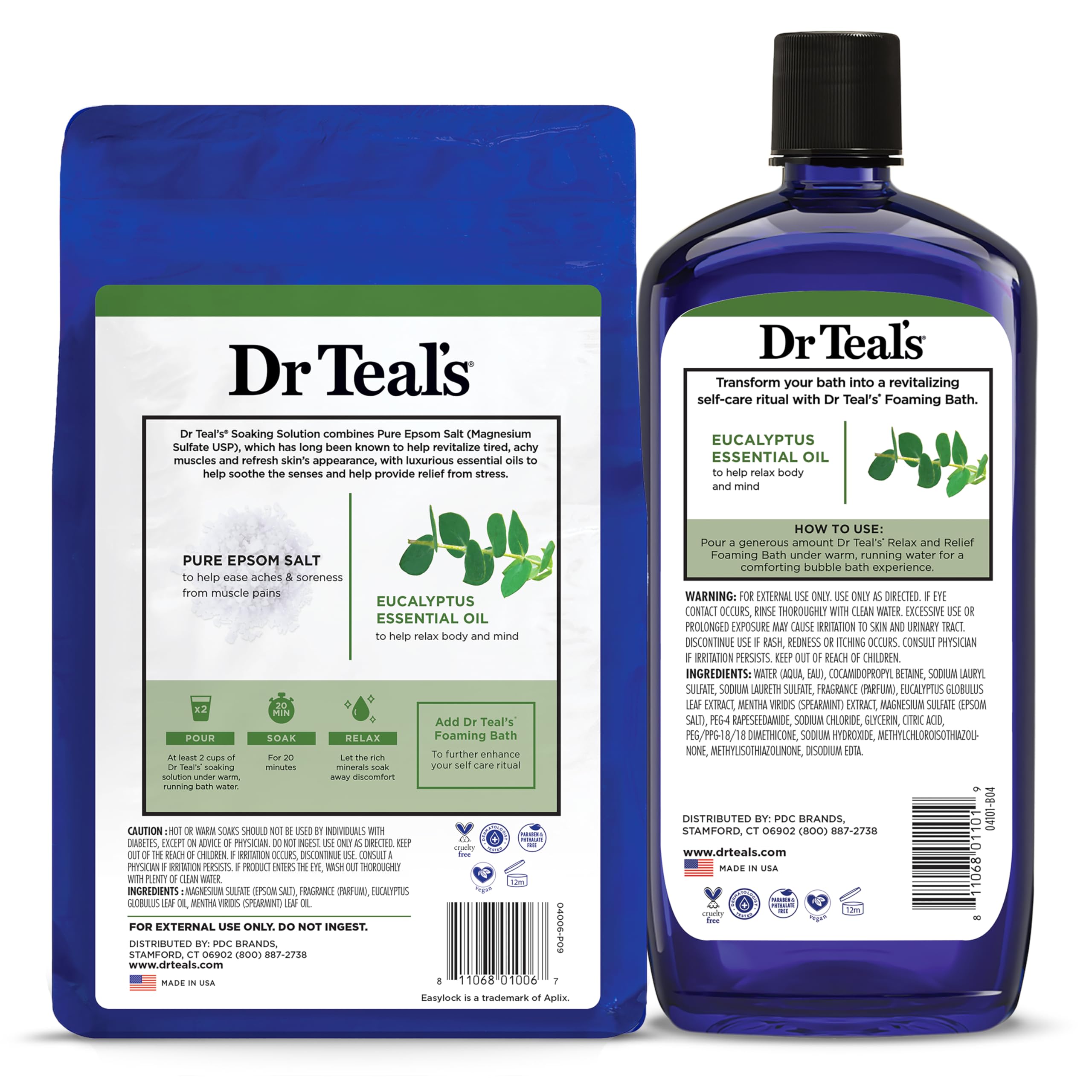 Dr Teal's pack combo para rutinas matutinas o nocturnas