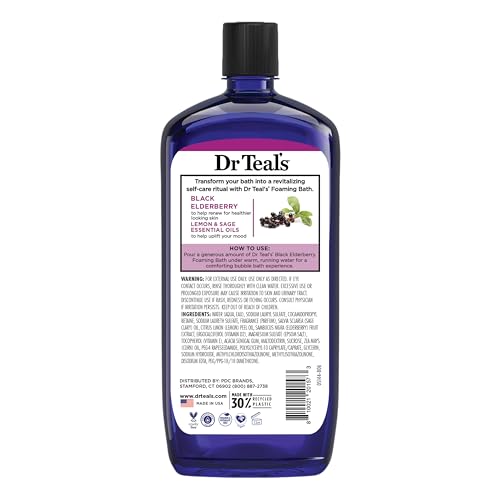 Dr Teal's pack de dos botellas para baño relajante.