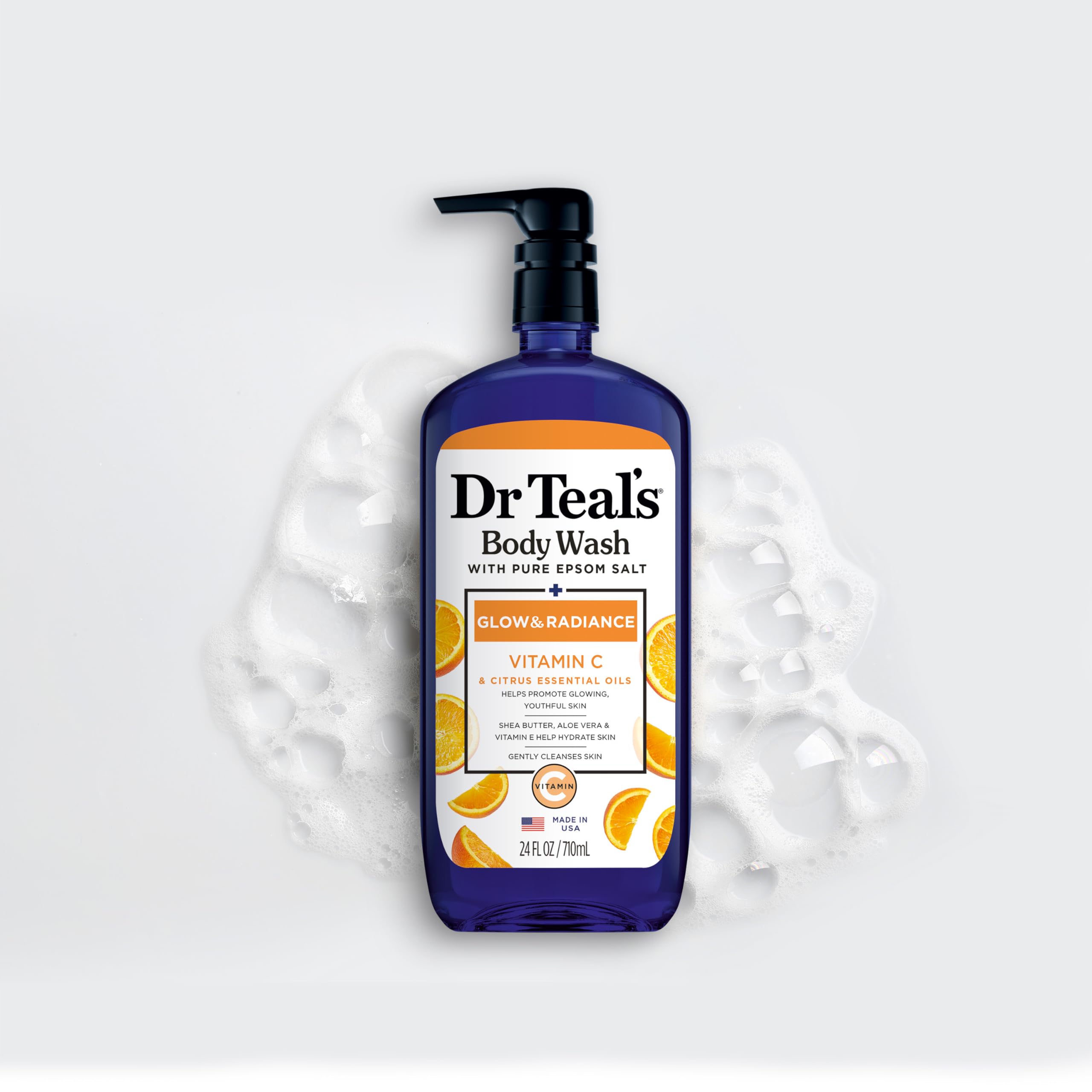 Piel fresca tras la ducha con Dr Teal's.