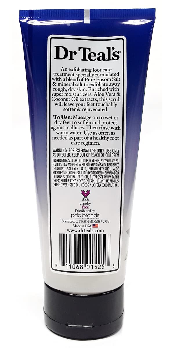 Dr Teals refrescante de pies con aloe vera, hidratación ligera